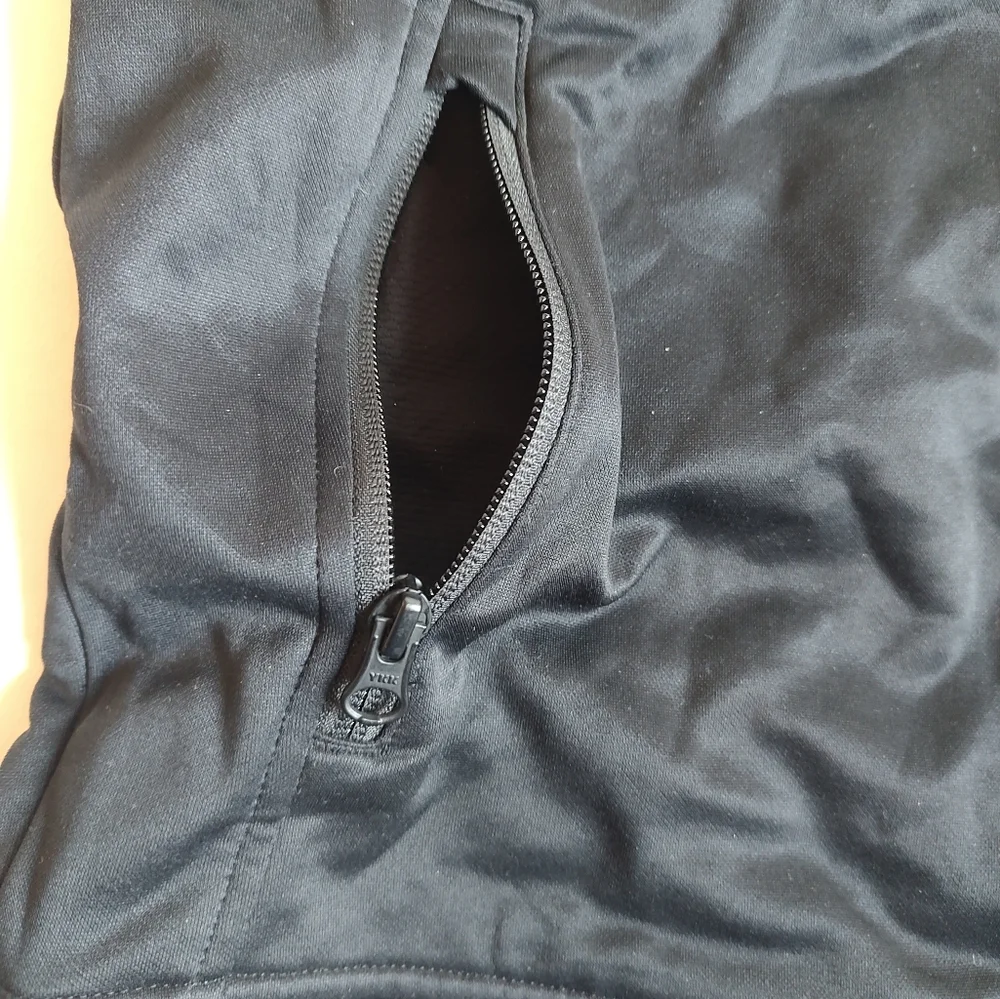 The North Face Takeback Track Full Zip Jacket Grey Black Pockets Colorblock S